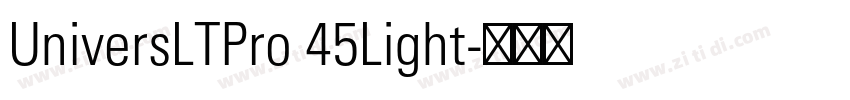UniversLTPro 45Light字体转换
